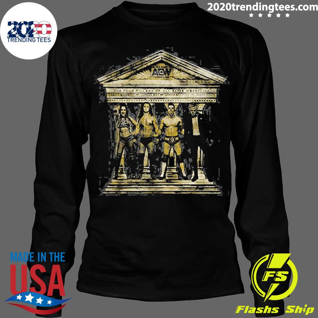 Official The Real 4 Pillars Of Aew - Adult & Kids T-Shirts, Sweatshirts & Hoodies apparel design preview 4