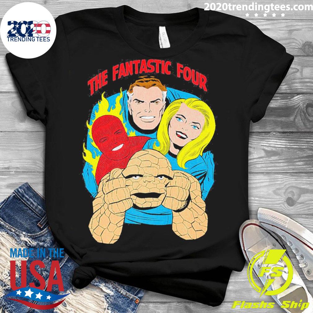 Official the Tastic Four Retro Comic Halloween - Adult & Kids T-Shirts, Sweatshirts & Hoodies apparel design preview 3