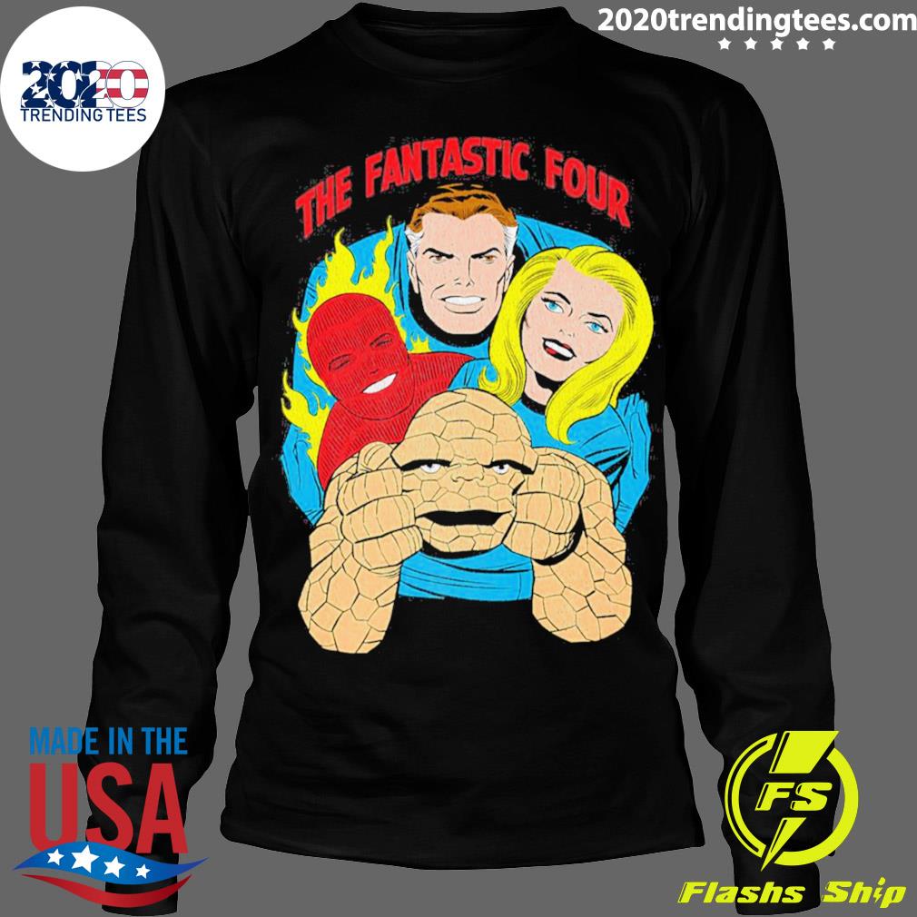 Official the Tastic Four Retro Comic Halloween - Adult & Kids T-Shirts, Sweatshirts & Hoodies apparel design preview 4