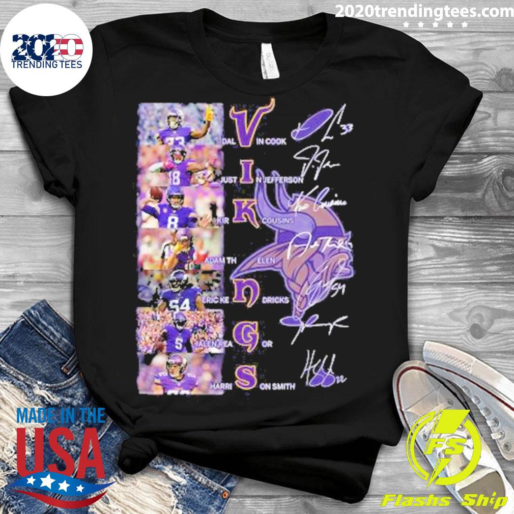 Official the Vikings Dalvin Cook Justin Jefferson And - Adult & Kids T-Shirts, Sweatshirts & Hoodies apparel design preview 3