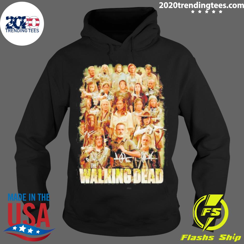 Official the Walking Dead Tv Series Signatures - Adult & Kids T-Shirts, Sweatshirts & Hoodies apparel design preview 2