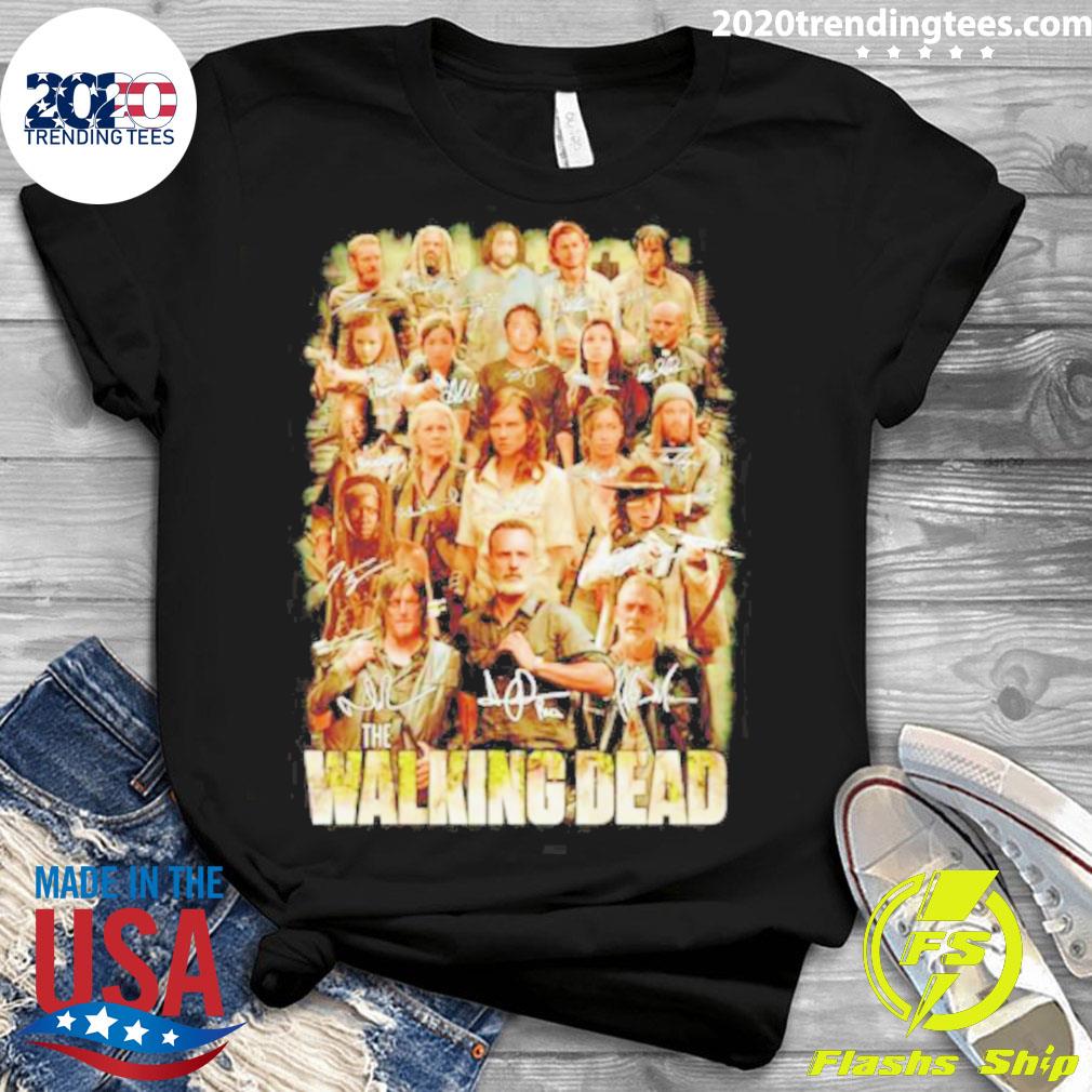 Official the Walking Dead Tv Series Signatures - Adult & Kids T-Shirts, Sweatshirts & Hoodies apparel design preview 3