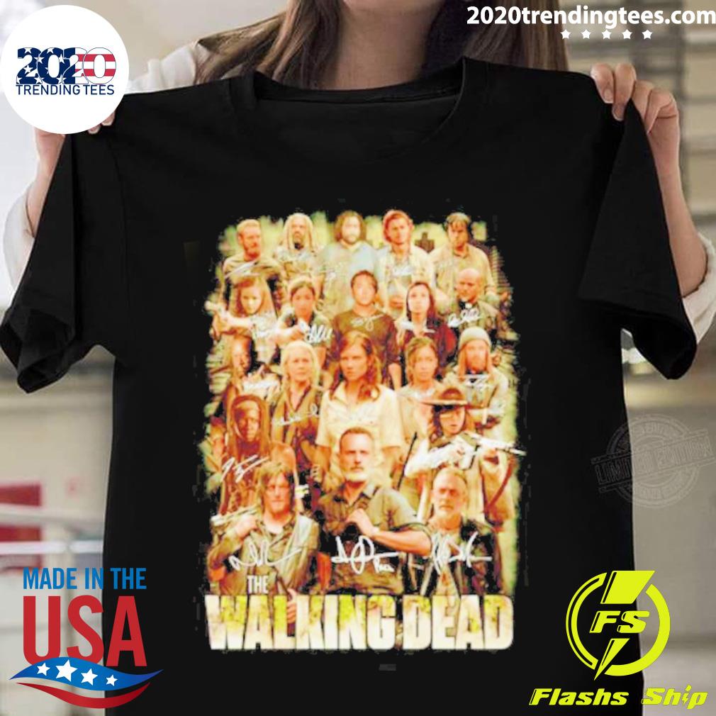 Official the Walking Dead Tv Series Signatures - Adult & Kids T-Shirts, Sweatshirts & Hoodies apparel design preview 1