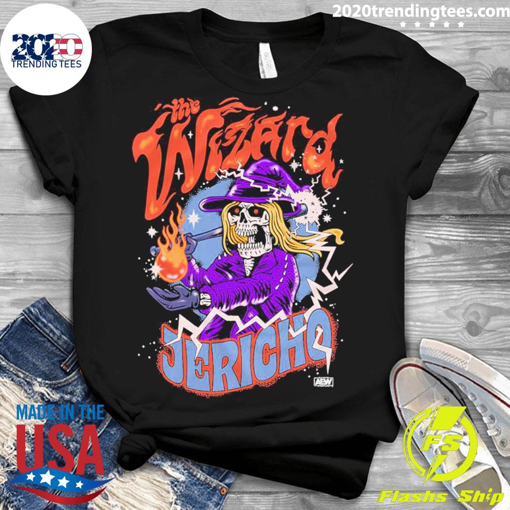 Official the Wizard AEW Dynamite 2022 - Adult & Kids T-Shirts, Sweatshirts & Hoodies apparel design preview 3