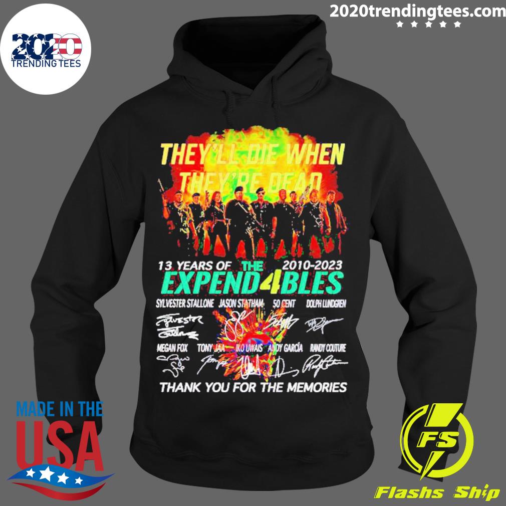 Official they'll Die When They're Dead 13 Years Of - Adult & Kids T-Shirts, Sweatshirts & Hoodies apparel design preview 2