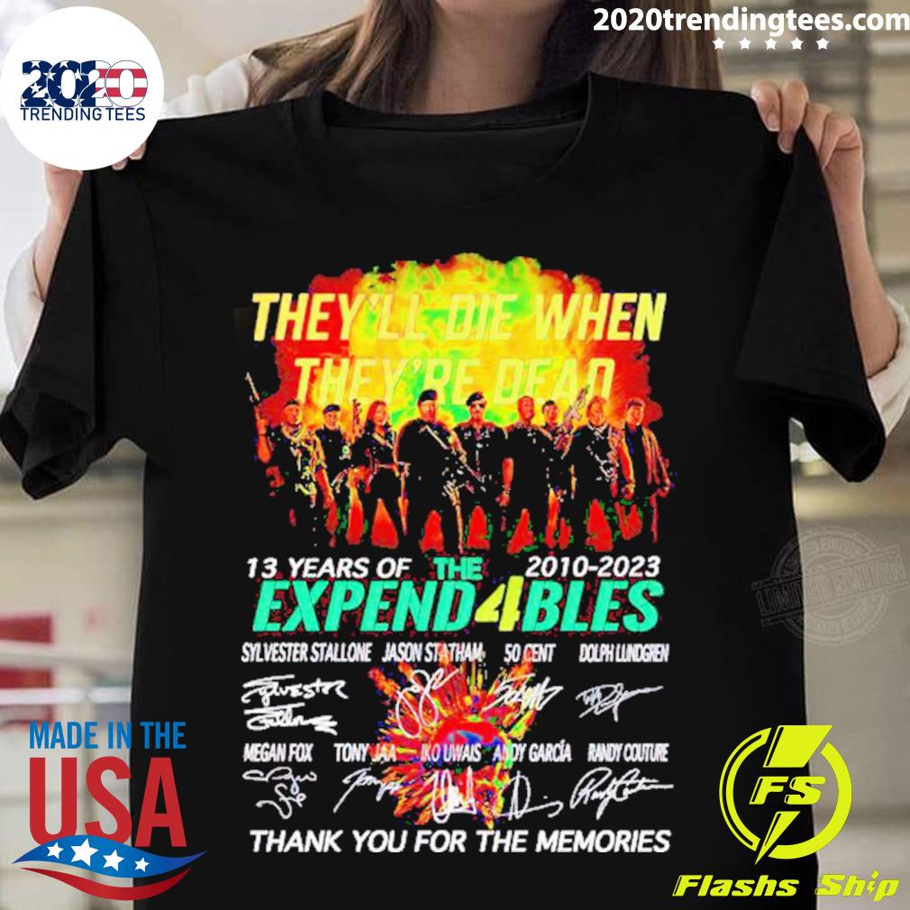 Official they'll Die When They're Dead 13 Years Of - Adult & Kids T-Shirts, Sweatshirts & Hoodies apparel design preview 1