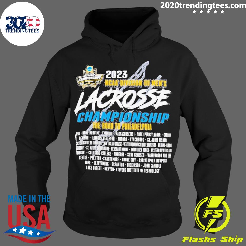 Official third rounds 2023 d3 mens lacrosse - Adult & Kids T-Shirts, Sweatshirts & Hoodies apparel design preview 2