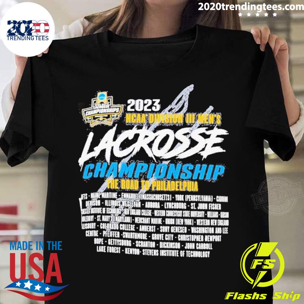 Official third rounds 2023 d3 mens lacrosse - Adult & Kids T-Shirts, Sweatshirts & Hoodies apparel design preview 1