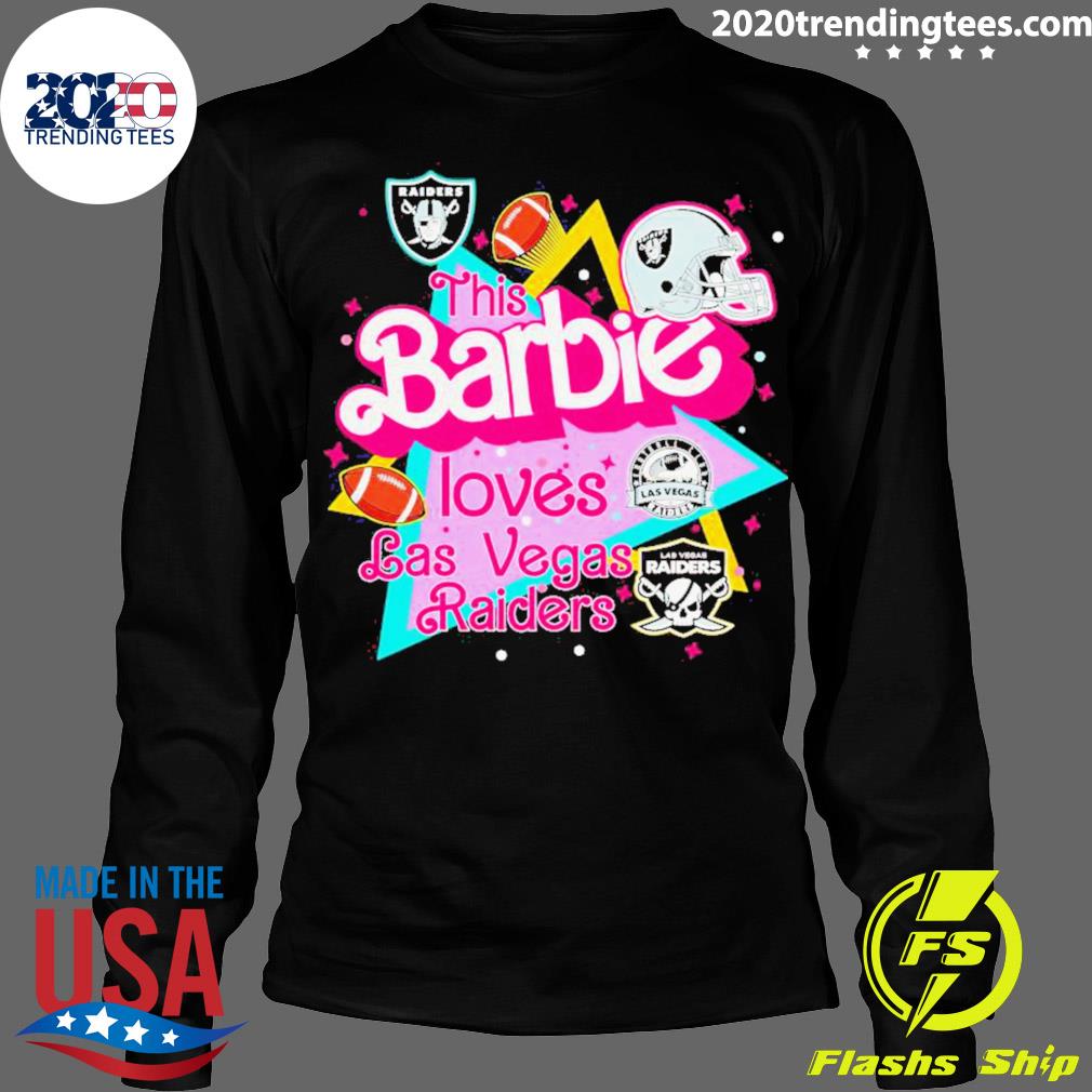 Official this Barbie Loves Las Vegas Raiders - Adult & Kids T-Shirts, Sweatshirts & Hoodies apparel design preview 4