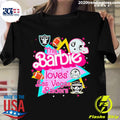 Official this Barbie Loves Las Vegas Raiders - Adult & Kids T-Shirts, Sweatshirts & Hoodies apparel design preview 1