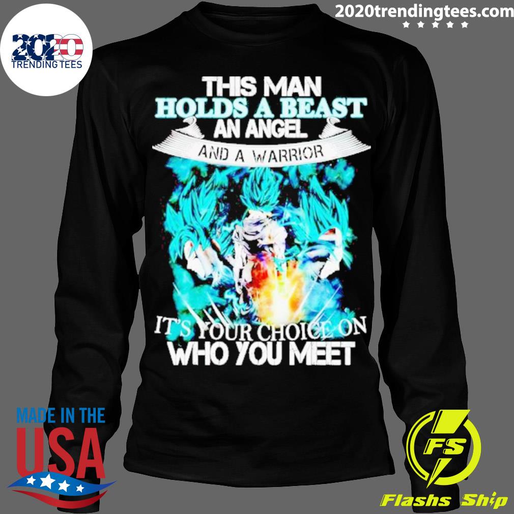 Official this Man Holds A Beast An Angel And Warrior - Adult & Kids T-Shirts, Sweatshirts & Hoodies apparel design preview 4