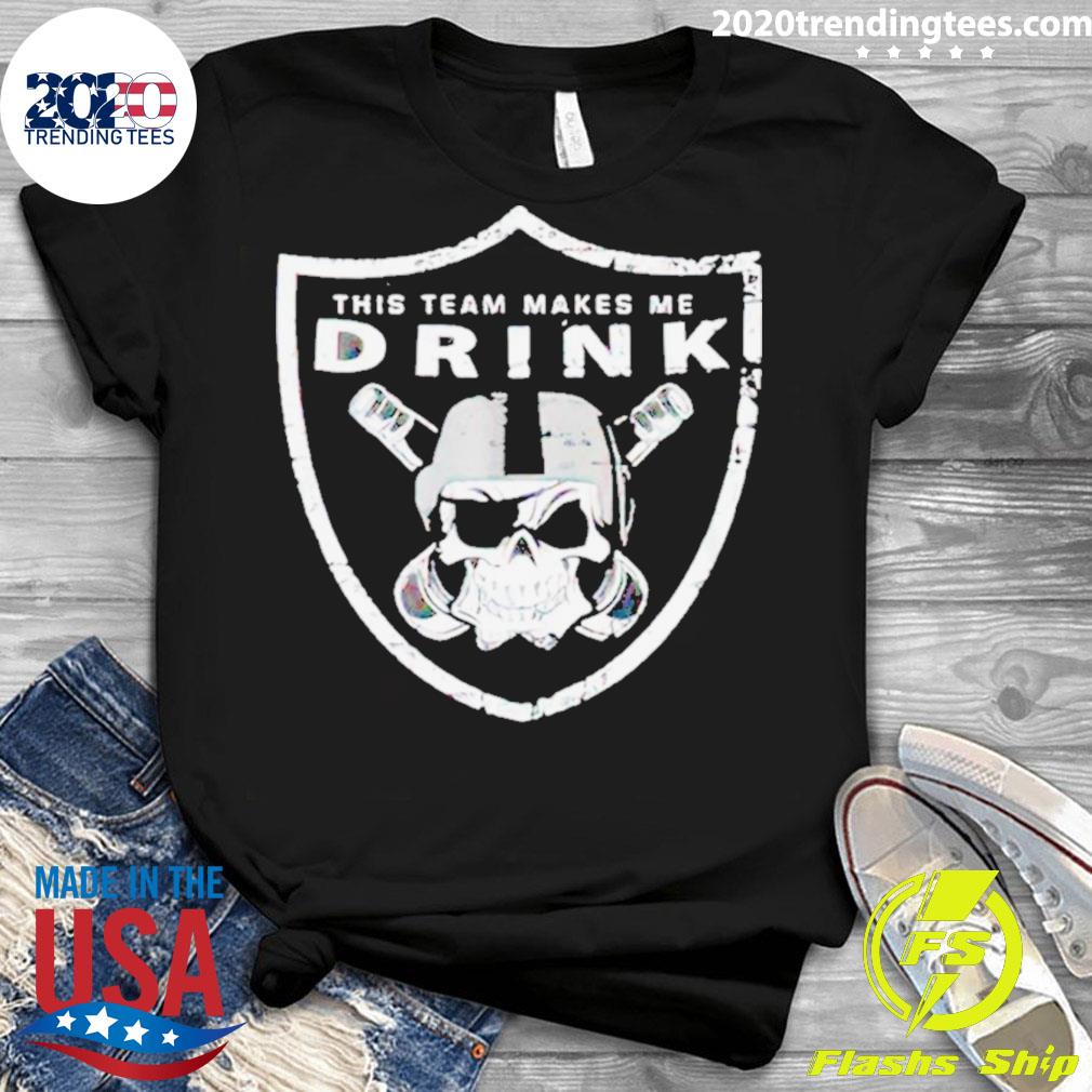 Official this Team Makes Me Drink - Adult & Kids T-Shirts, Sweatshirts & Hoodies apparel design preview 3