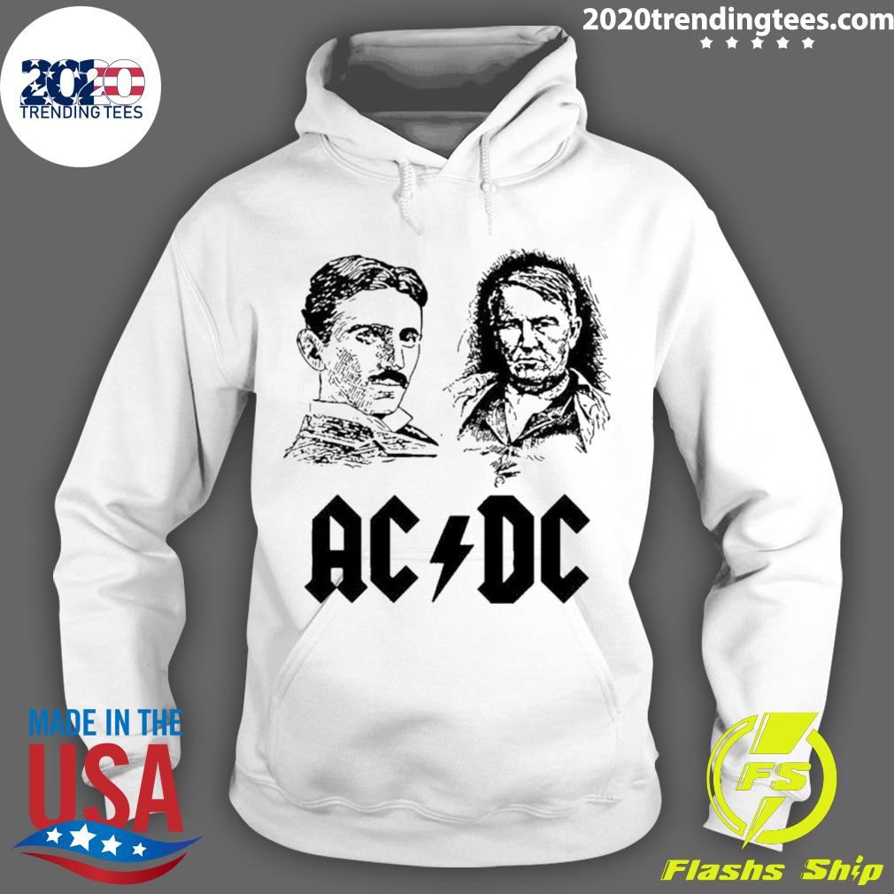 Official thomas Edison Tesla Acdc - Adult & Kids T-Shirts, Sweatshirts & Hoodies apparel design preview 2