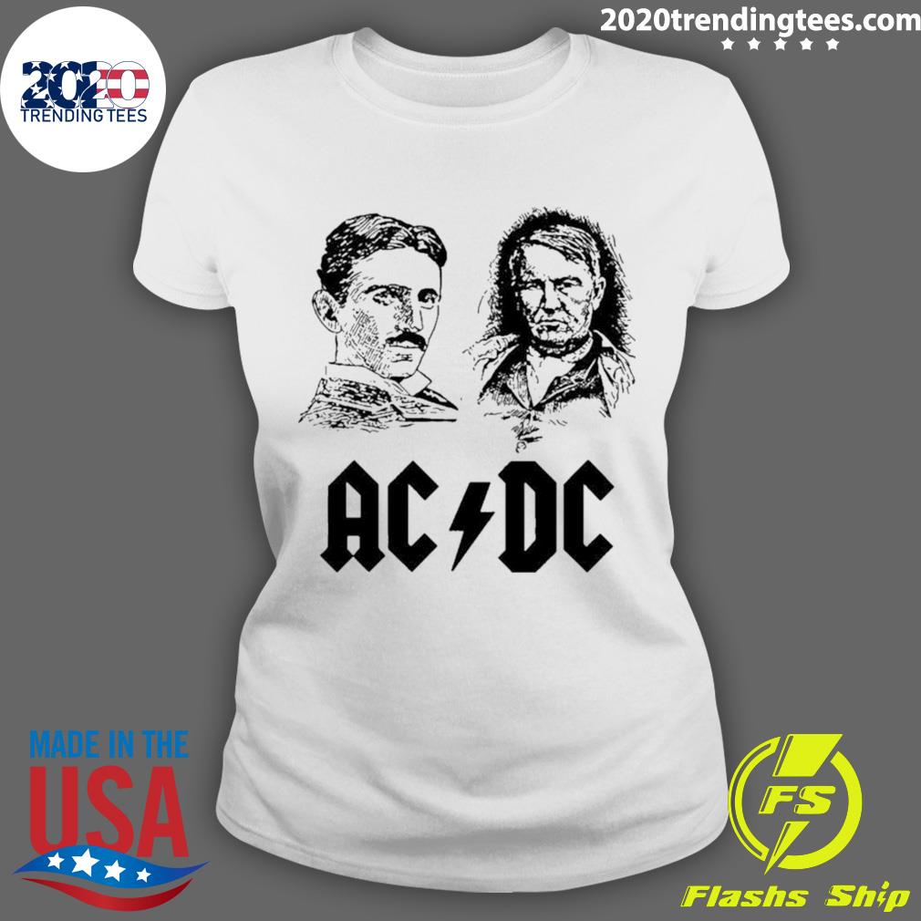 Official thomas Edison Tesla Acdc - Adult & Kids T-Shirts, Sweatshirts & Hoodies apparel design preview 3