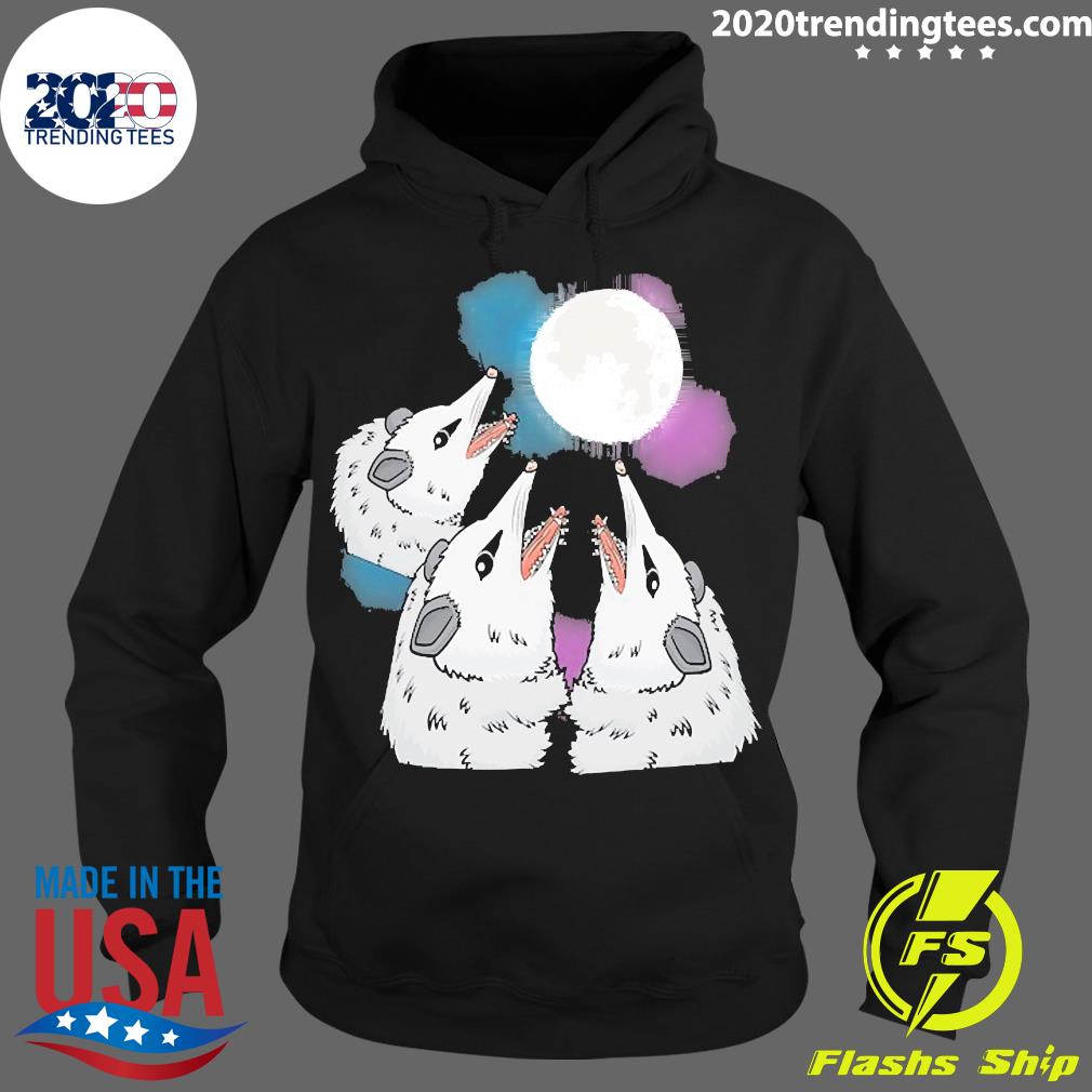 Official Three Opossum Moon Lover - Adult & Kids T-Shirts, Sweatshirts & Hoodies apparel design preview 2