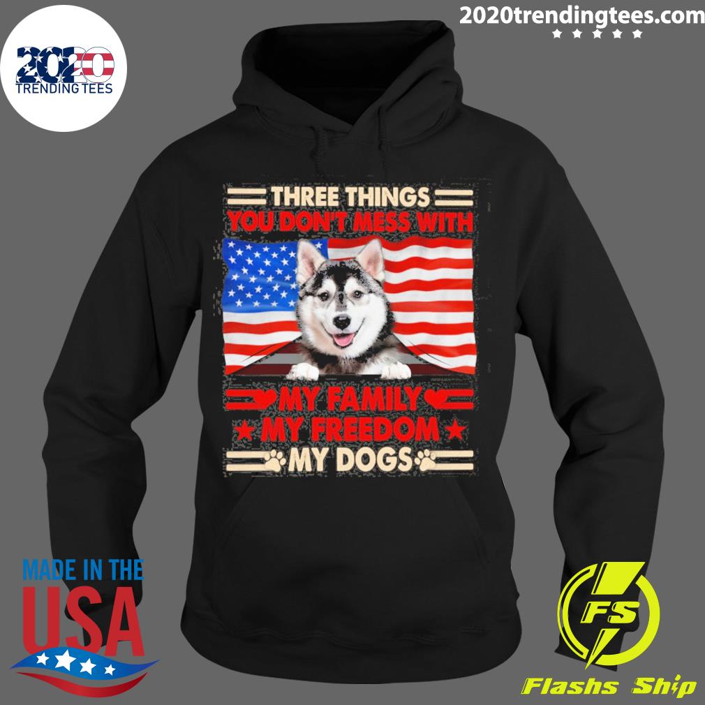 Official three things you don't mess with my family - Adult & Kids T-Shirts, Sweatshirts & Hoodies apparel design preview 2
