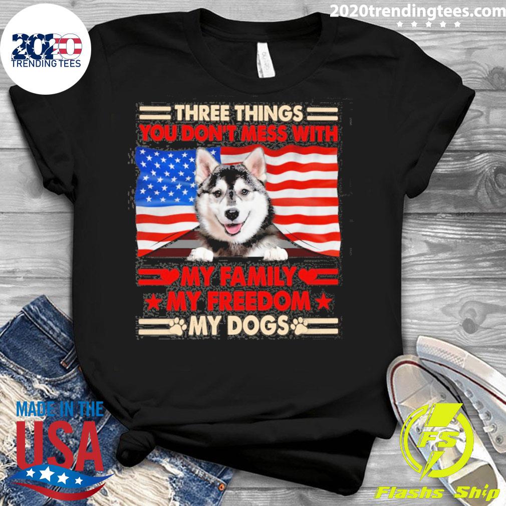 Official three things you don't mess with my family - Adult & Kids T-Shirts, Sweatshirts & Hoodies apparel design preview 3
