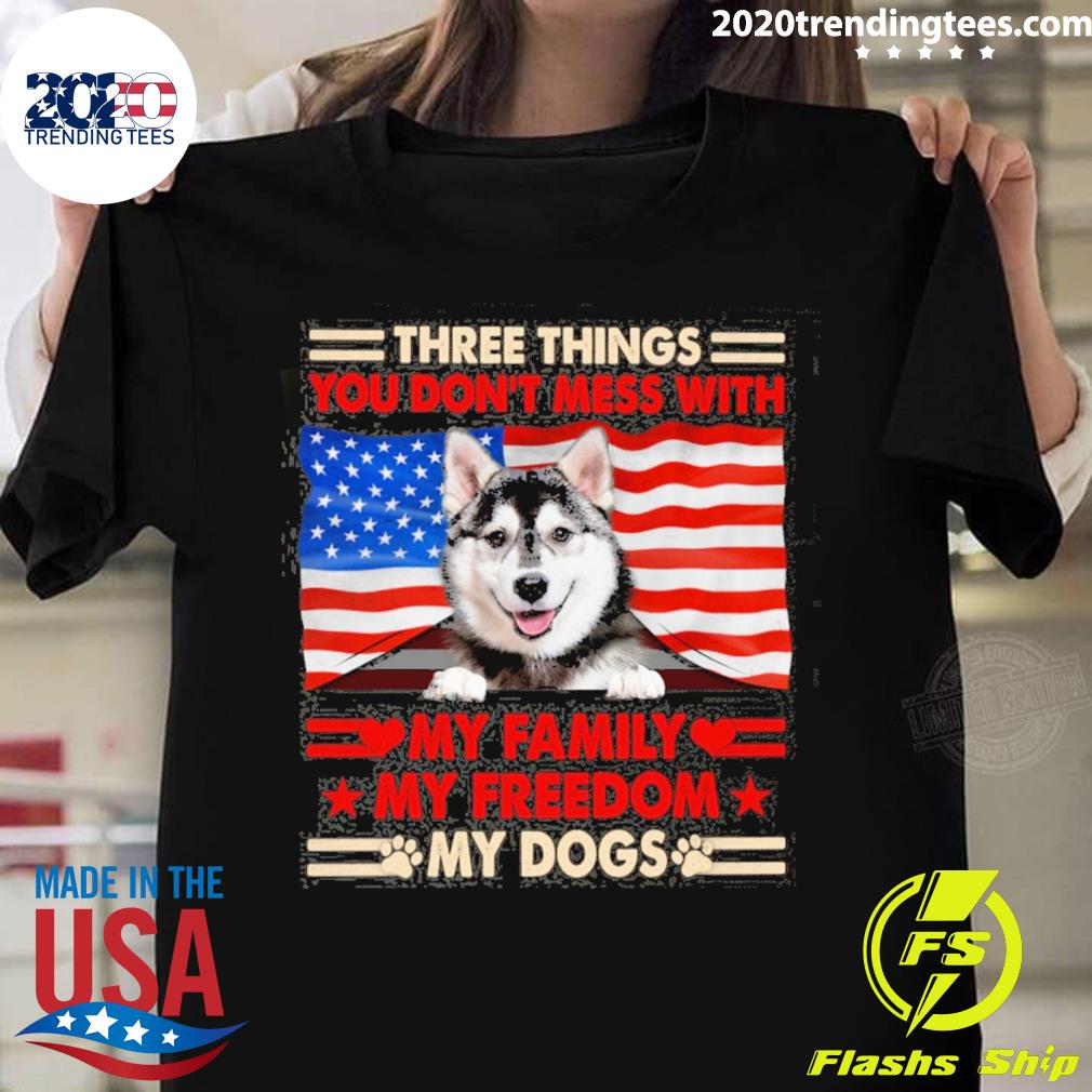 Official three things you don't mess with my family - Adult & Kids T-Shirts, Sweatshirts & Hoodies apparel design preview 1