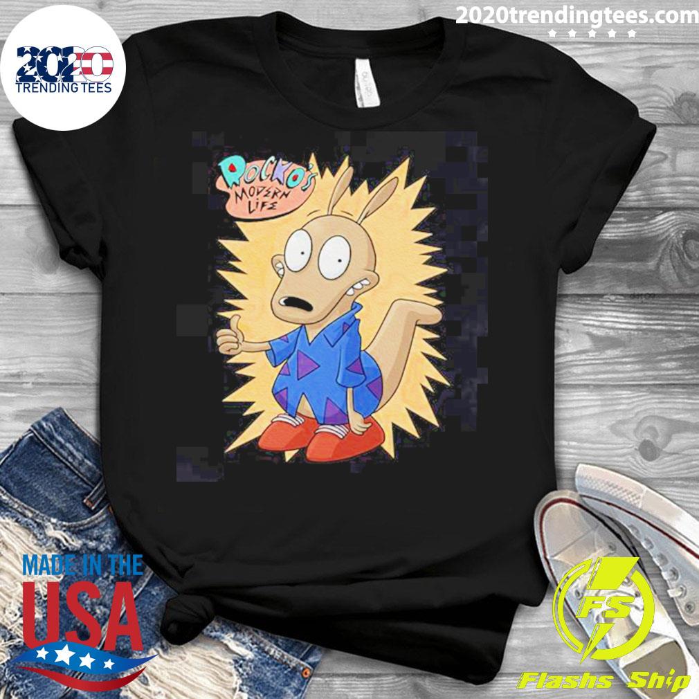 Official thumb Up Rocko's Modern Life - Adult & Kids T-Shirts, Sweatshirts & Hoodies apparel design preview 3