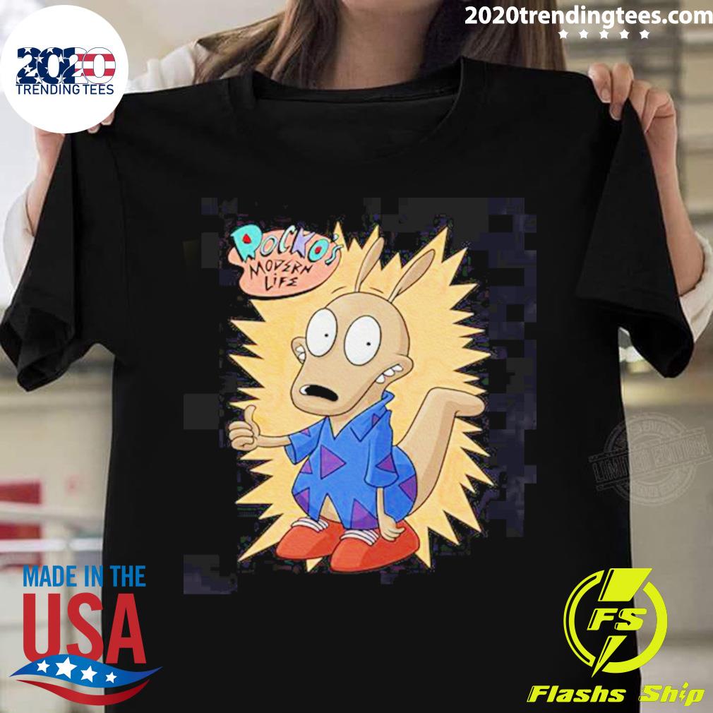 Official thumb Up Rocko's Modern Life - Adult & Kids T-Shirts, Sweatshirts & Hoodies apparel design preview 1