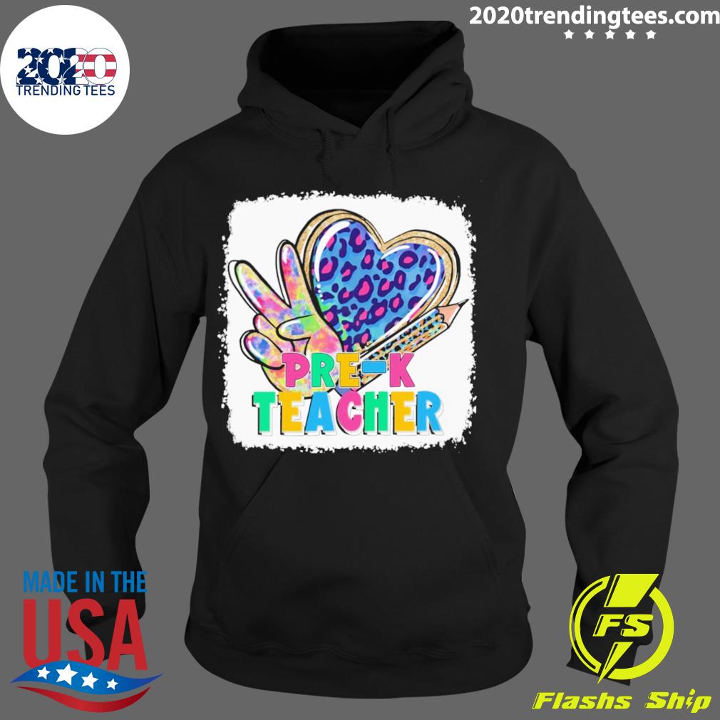 Official tie Dye Leopard Back to School Pre-K Teacher - Adult & Kids T-Shirts, Sweatshirts & Hoodies apparel design preview 2