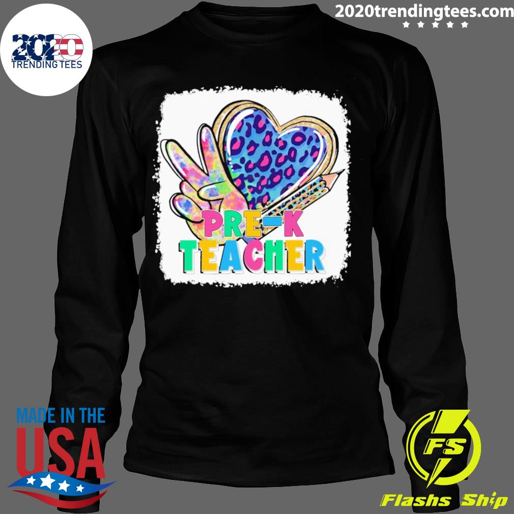 Official tie Dye Leopard Back to School Pre-K Teacher - Adult & Kids T-Shirts, Sweatshirts & Hoodies apparel design preview 4