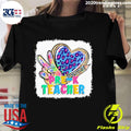 Official tie Dye Leopard Back to School Pre-K Teacher - Adult & Kids T-Shirts, Sweatshirts & Hoodies apparel design preview 1