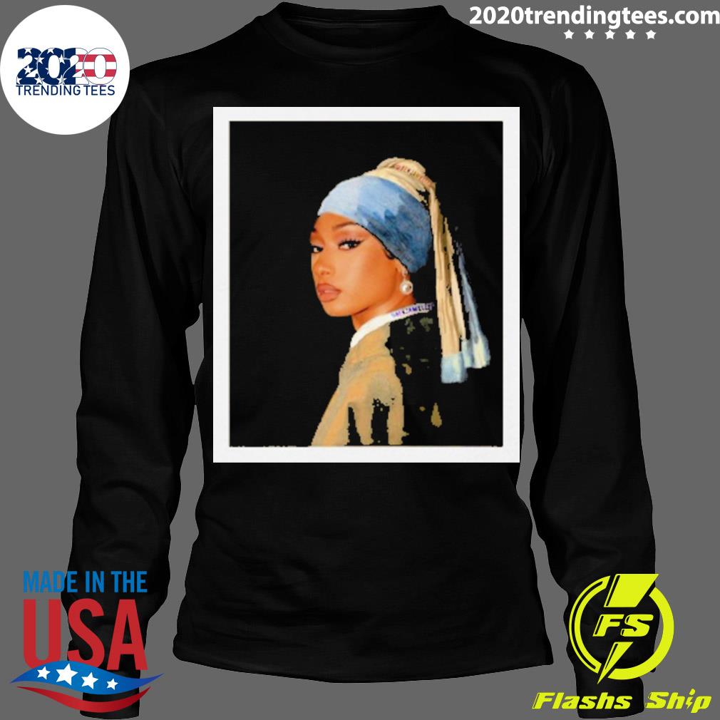 Official tina Snow Hot Girl With A Pearl Earring - Adult & Kids T-Shirts, Sweatshirts & Hoodies apparel design preview 4
