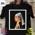 Official tina Snow Hot Girl With A Pearl Earring - Adult & Kids T-Shirts, Sweatshirts & Hoodies apparel design preview 1