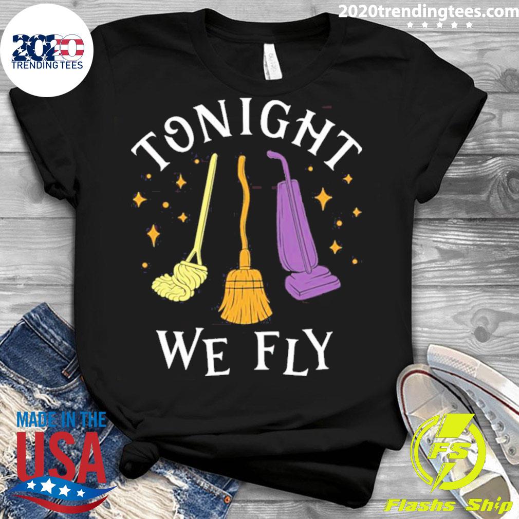 Official tonight We Fly Witch Sisters Quote Halloween - Adult & Kids T-Shirts, Sweatshirts & Hoodies apparel design preview 3