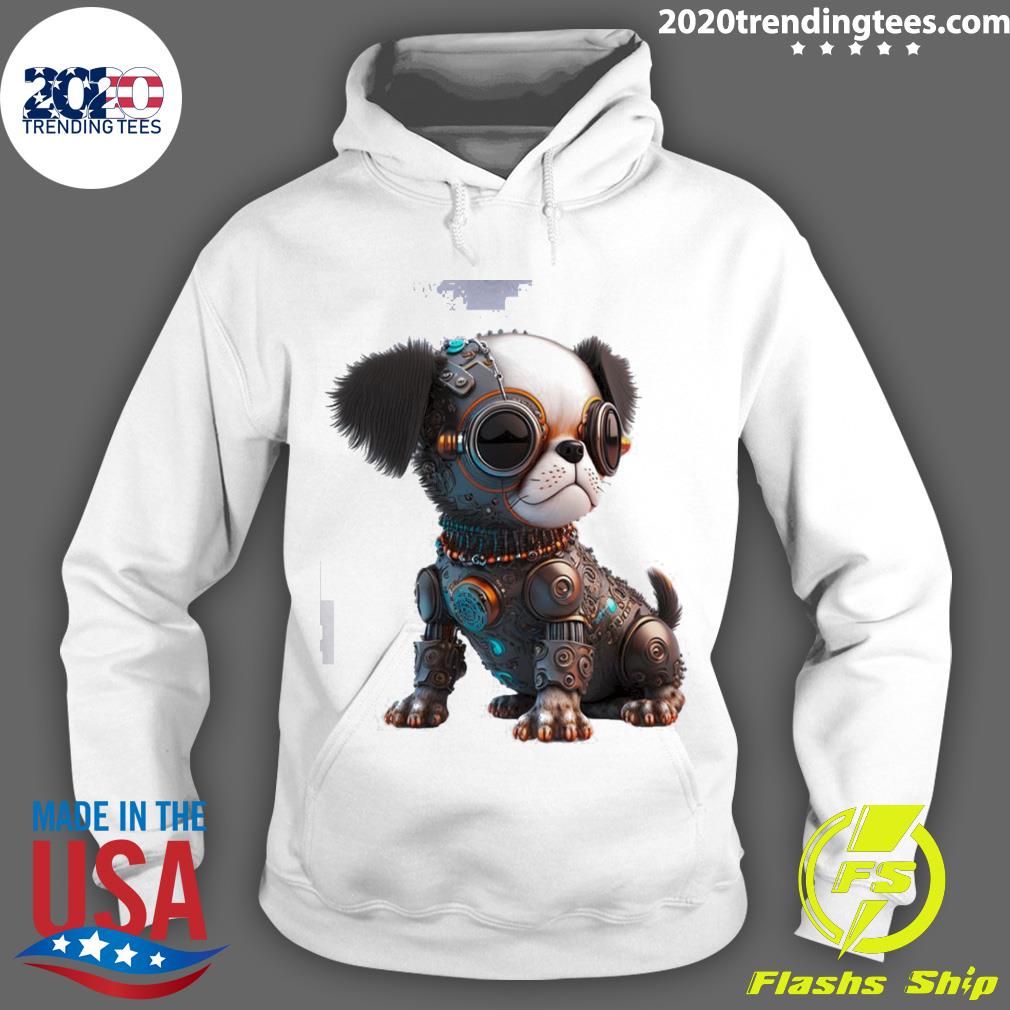 Official toy Art Cyberpunk Dog N11 - Adult & Kids T-Shirts, Sweatshirts & Hoodies apparel design preview 2