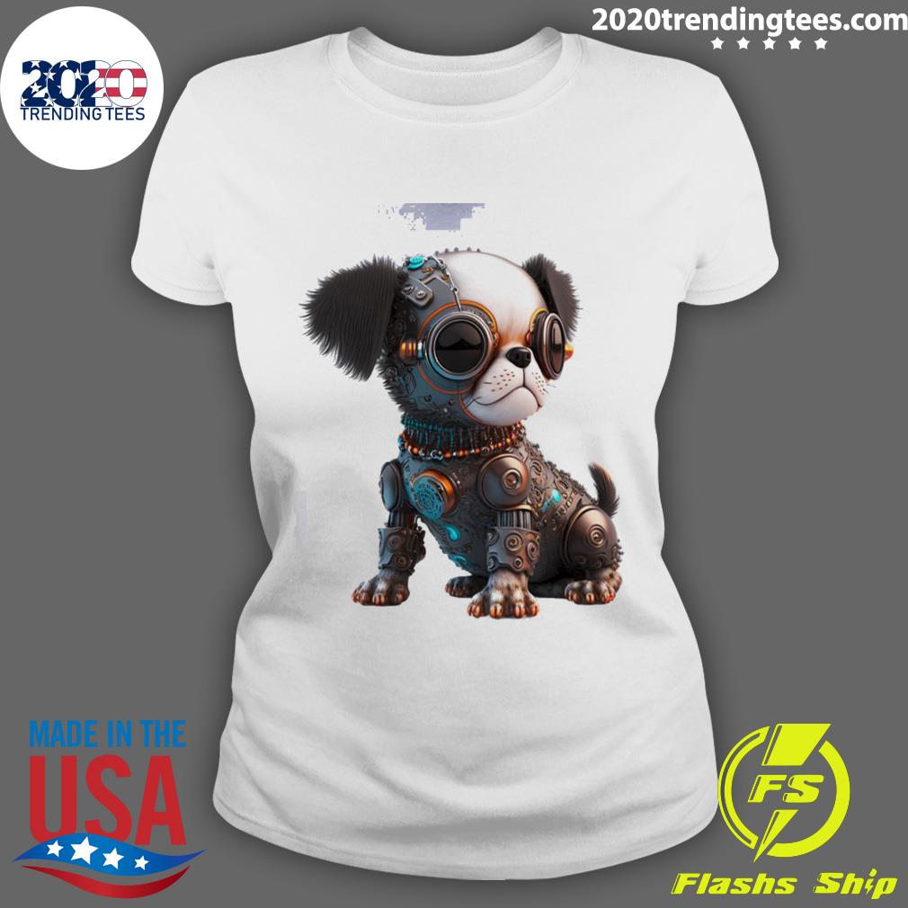 Official toy Art Cyberpunk Dog N11 - Adult & Kids T-Shirts, Sweatshirts & Hoodies apparel design preview 3