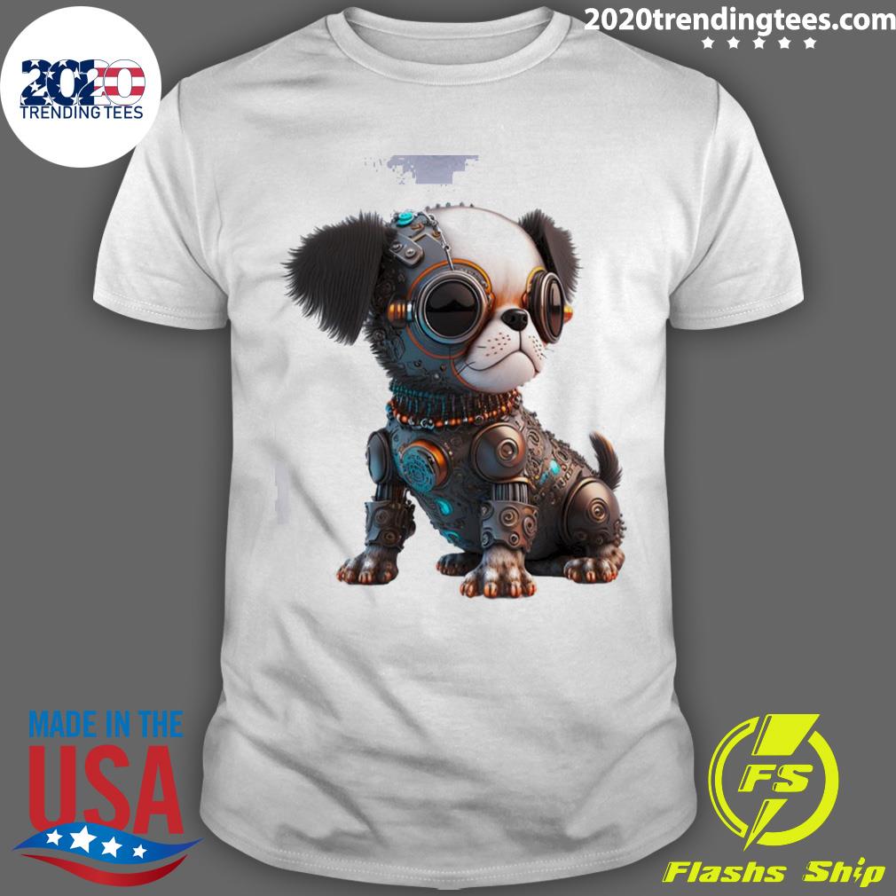 Official toy Art Cyberpunk Dog N11 - Adult & Kids T-Shirts, Sweatshirts & Hoodies apparel design preview 1