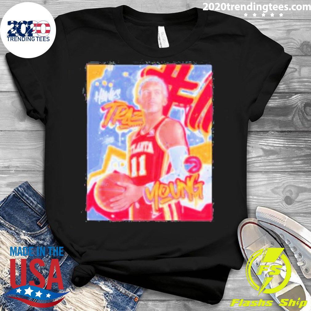Official trae Young 11 Atlanta Hawks - Adult & Kids T-Shirts, Sweatshirts & Hoodies apparel design preview 3