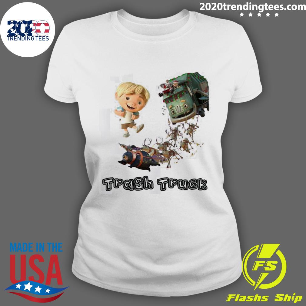 Official trash Truck Netflix Holiday Movie - Adult & Kids T-Shirts, Sweatshirts & Hoodies apparel design preview 3