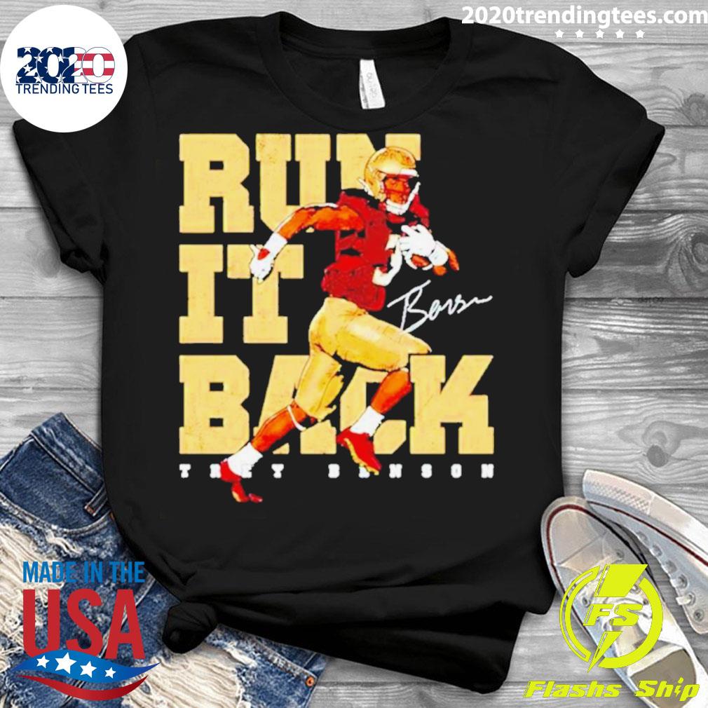 Official trey Benson Store Run It Back - Adult & Kids T-Shirts, Sweatshirts & Hoodies apparel design preview 3