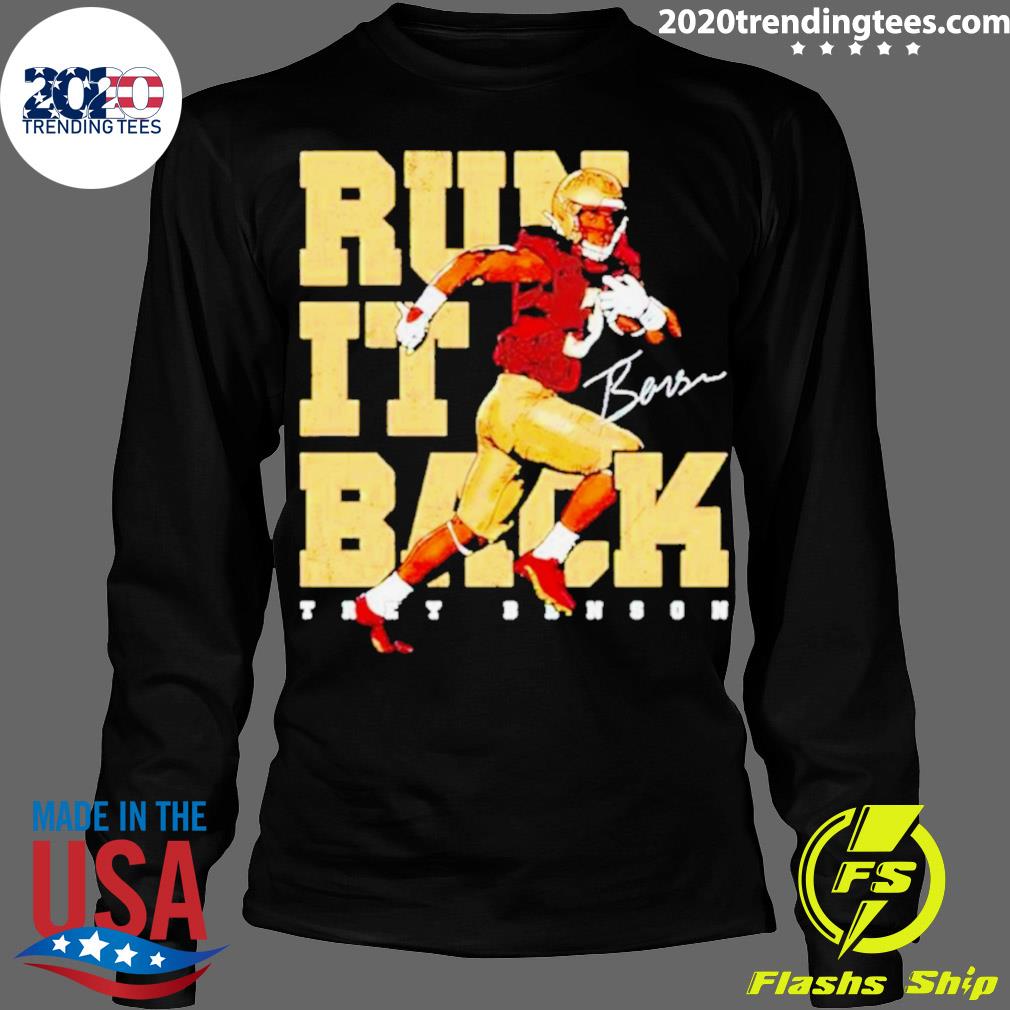 Official trey Benson Store Run It Back - Adult & Kids T-Shirts, Sweatshirts & Hoodies apparel design preview 4
