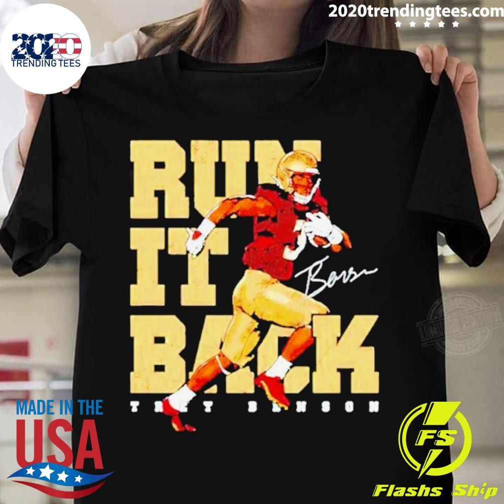 Official trey Benson Store Run It Back - Adult & Kids T-Shirts, Sweatshirts & Hoodies apparel design preview 1