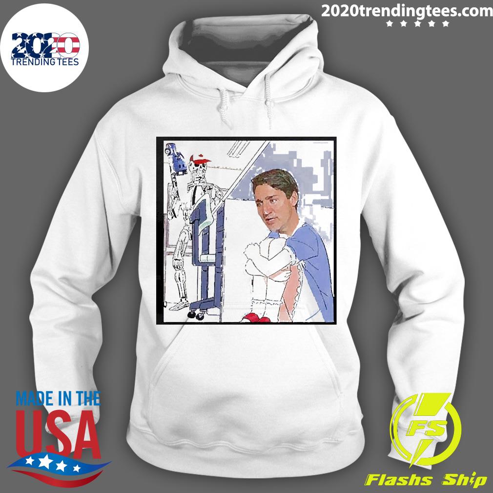 Official Trudeau Hiding - Adult & Kids T-Shirts, Sweatshirts & Hoodies apparel design preview 2