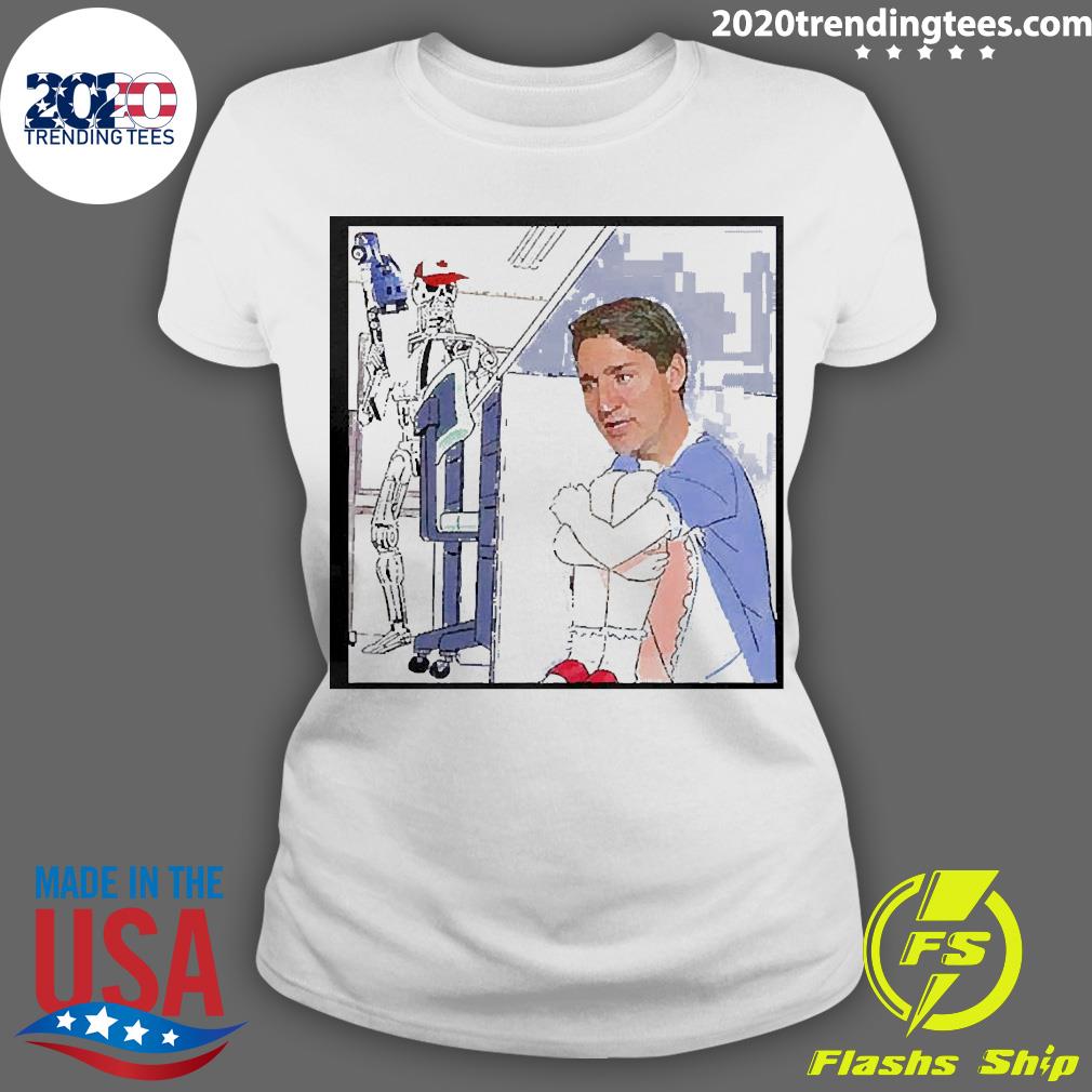 Official Trudeau Hiding - Adult & Kids T-Shirts, Sweatshirts & Hoodies apparel design preview 3