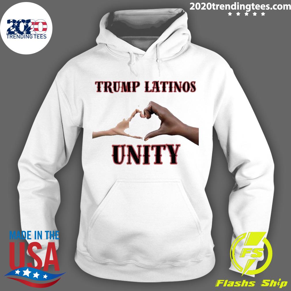 Official trump Latinos Unity - Adult & Kids T-Shirts, Sweatshirts & Hoodies apparel design preview 2