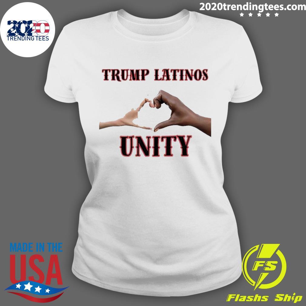 Official trump Latinos Unity - Adult & Kids T-Shirts, Sweatshirts & Hoodies apparel design preview 3