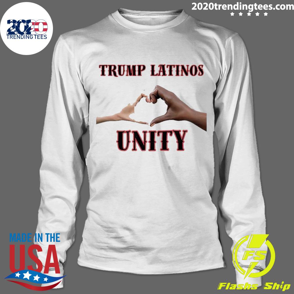 Official trump Latinos Unity - Adult & Kids T-Shirts, Sweatshirts & Hoodies apparel design preview 4