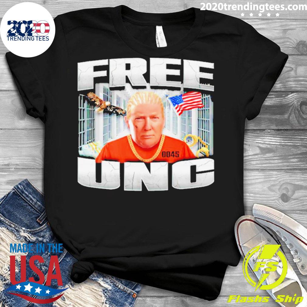 Official trump Mugshot Free Unc - Adult & Kids T-Shirts, Sweatshirts & Hoodies apparel design preview 3