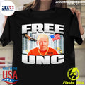 Official trump Mugshot Free Unc - Adult & Kids T-Shirts, Sweatshirts & Hoodies apparel design preview 1
