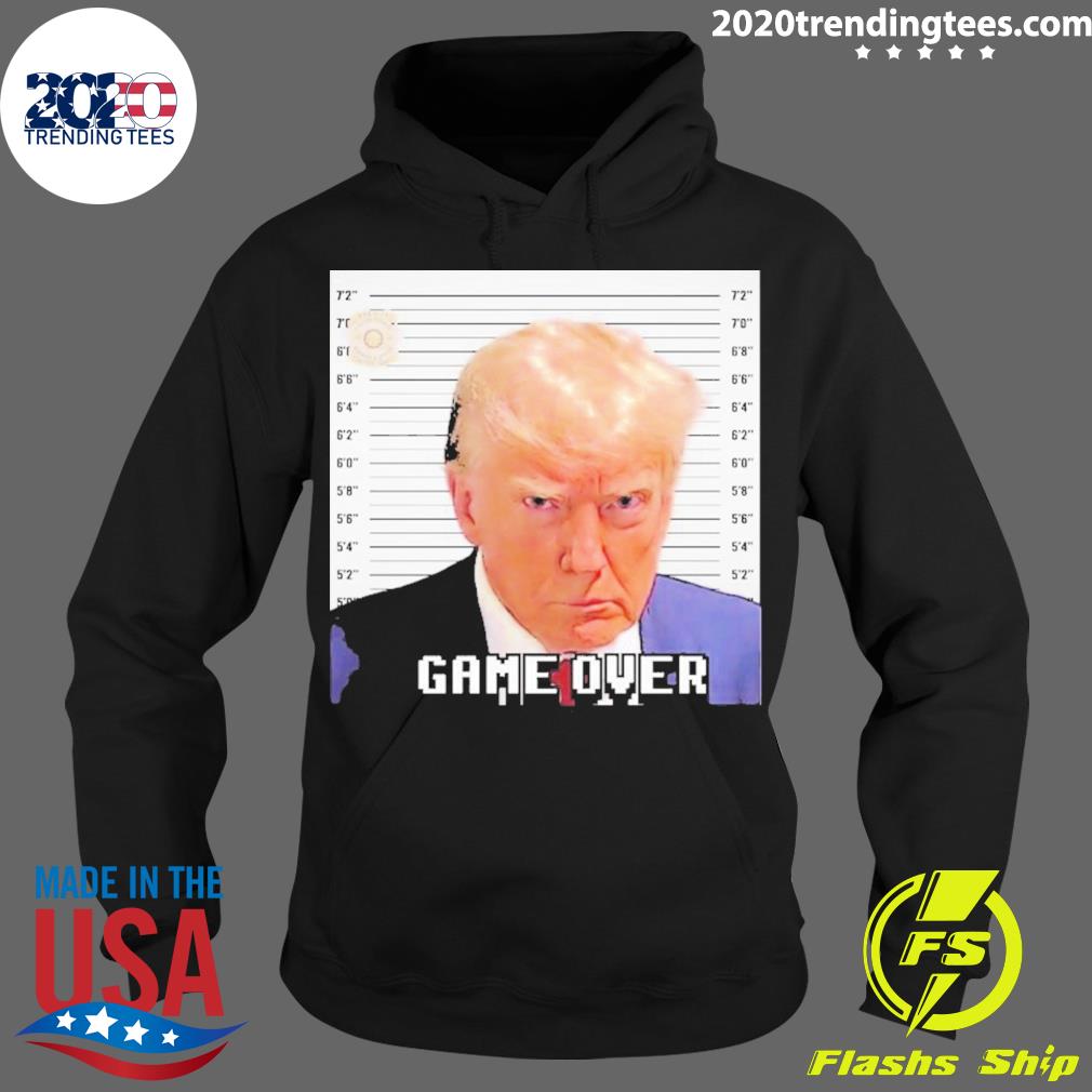 Official trump Mugshot Game Over - Adult & Kids T-Shirts, Sweatshirts & Hoodies apparel design preview 2