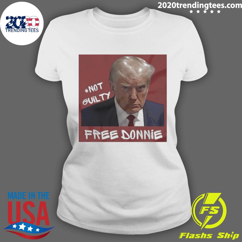 Official trump Not Guilty Free Donnie - Adult & Kids T-Shirts, Sweatshirts & Hoodies apparel design preview 3