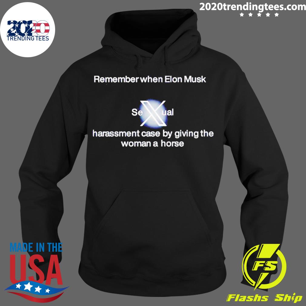 Official twitter Remember When Elon Musk Sexual - Adult & Kids T-Shirts, Sweatshirts & Hoodies apparel design preview 2