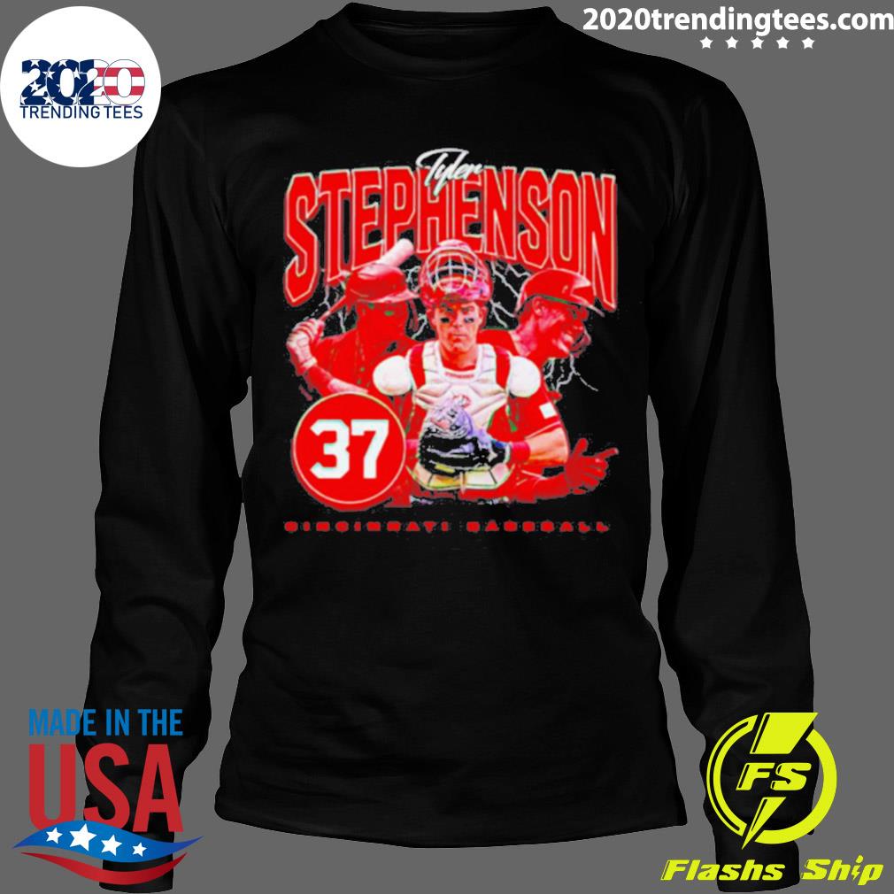 Official tyler Stephenson Cincinnati Baseball Picture - Adult & Kids T-Shirts, Sweatshirts & Hoodies apparel design preview 4