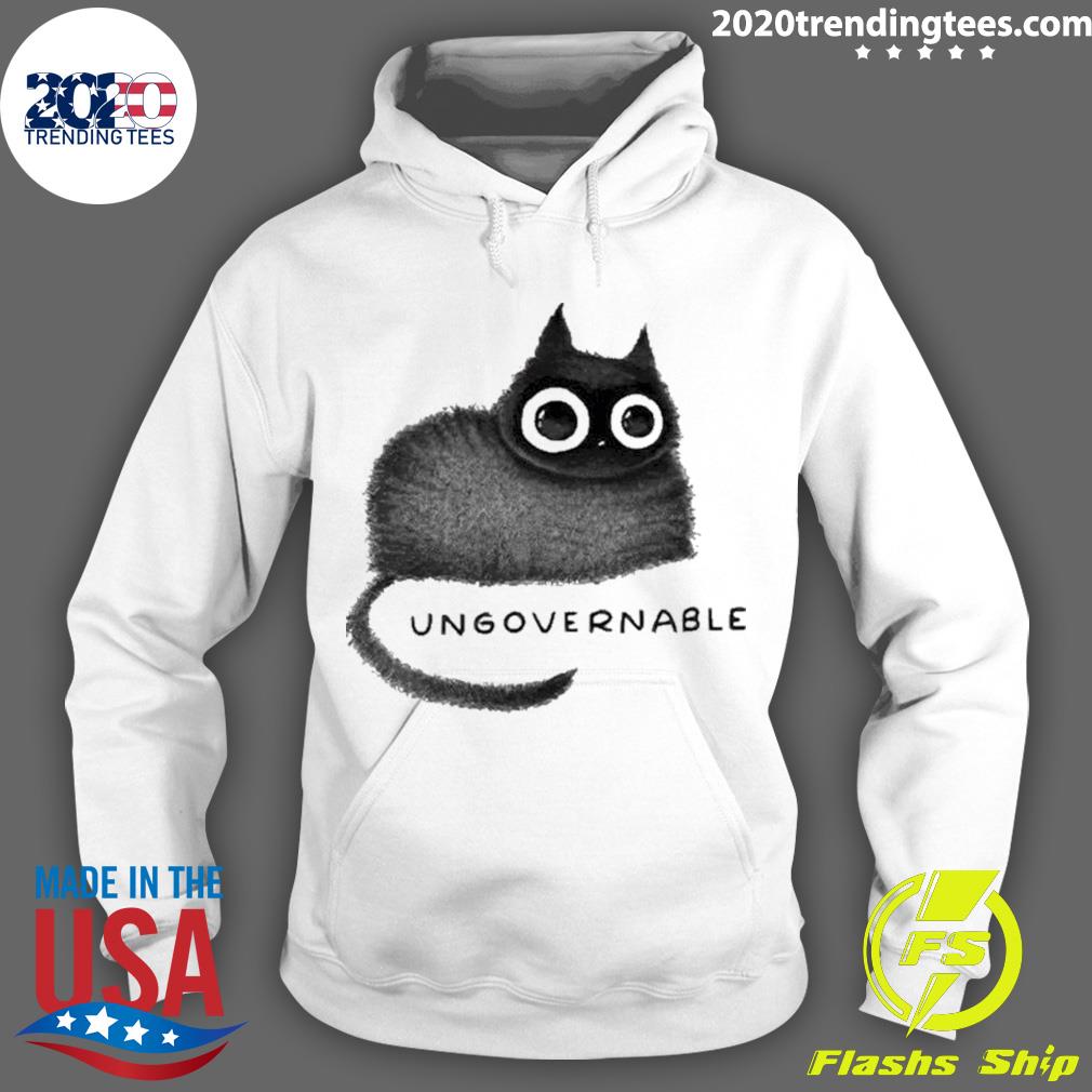 Official ungovernable Cat - Adult & Kids T-Shirts, Sweatshirts & Hoodies apparel design preview 2